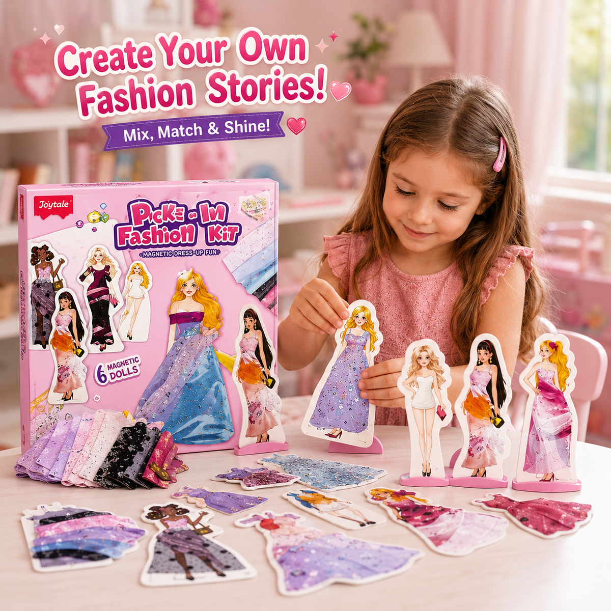 Poke-In Fashion Design Craft Kit – DIY Fabric Art Toy for Girls