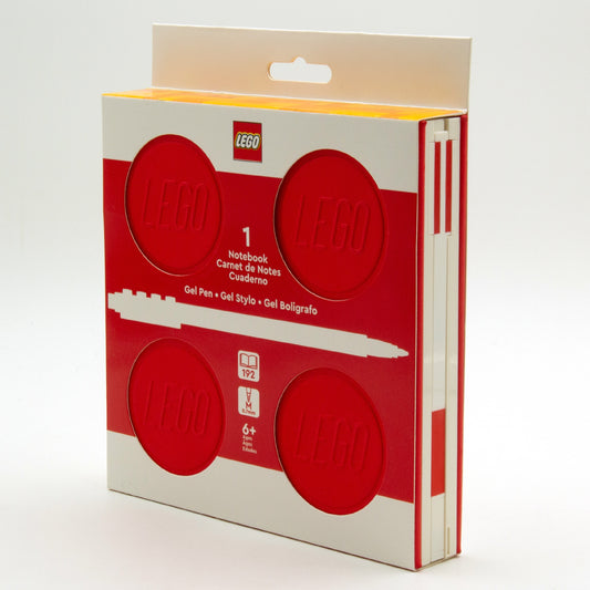 Lego IQ Locking Notebook w/ Gel Pen Red
