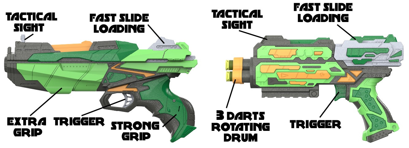 Hip Shot Combo Deltastriker (x2 Blaster) (w/ x12 Darts)