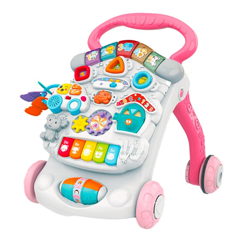 3-in-1 Multifunctional Baby Walker-Pink