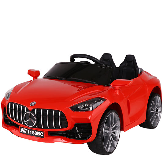FIRST STEP(XGZ1188BC)Mercedes-Benz AMG Sports Car 12V battery Leather seat Foam wheel - Red