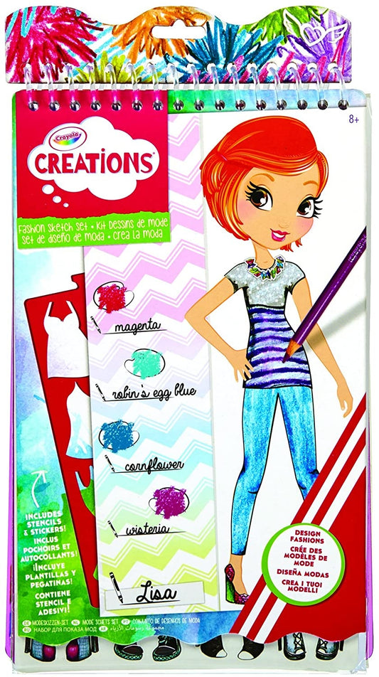 CRAYOLA CREATIONS COMPACT FASHION SKETCH PORTFOLIO