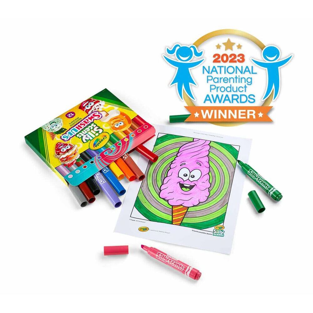 Crayola - Silly Scents Smash Ups Wedge Tip - 12 Pieces