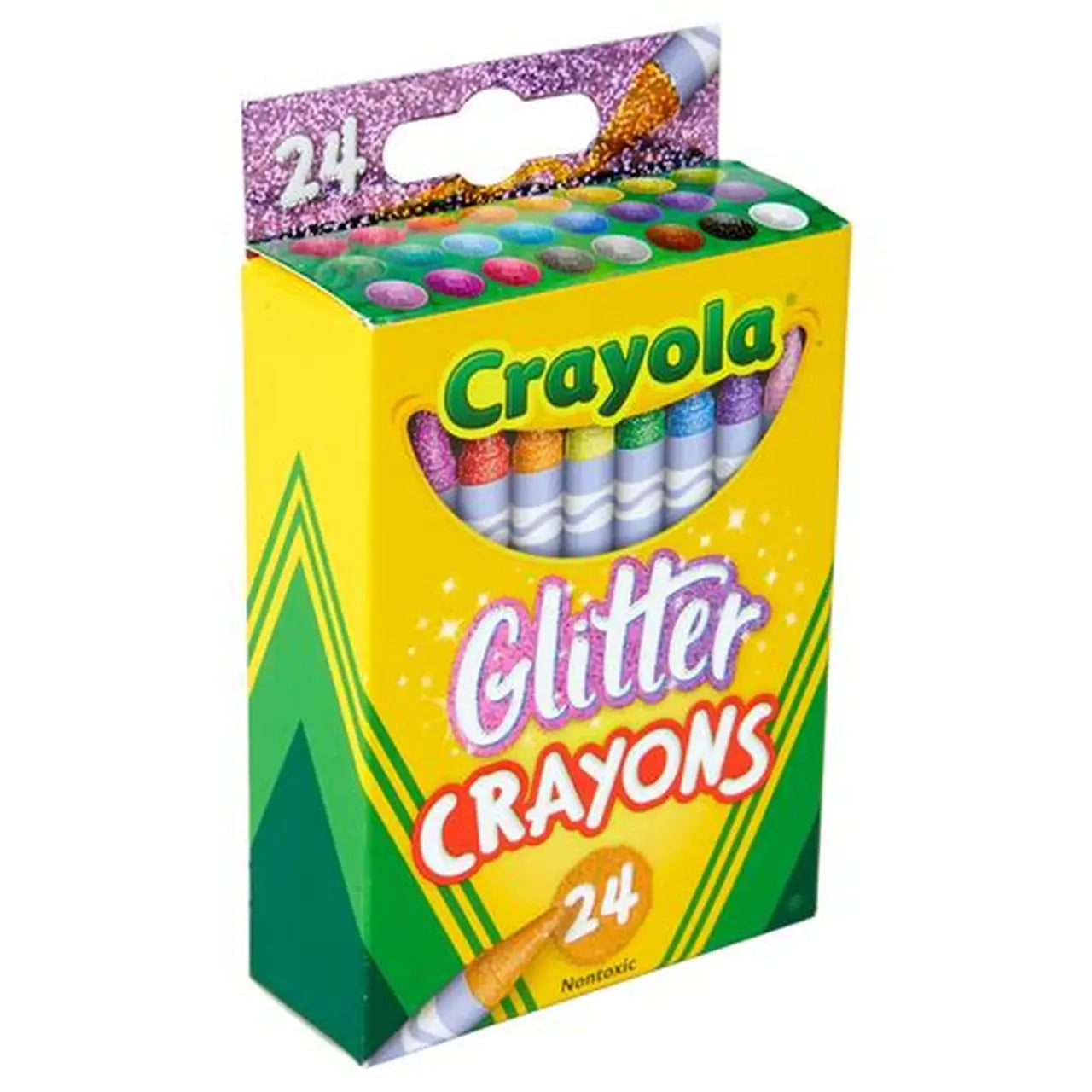 CRAYOLA 24-COUNT GLITTER CRAYONS