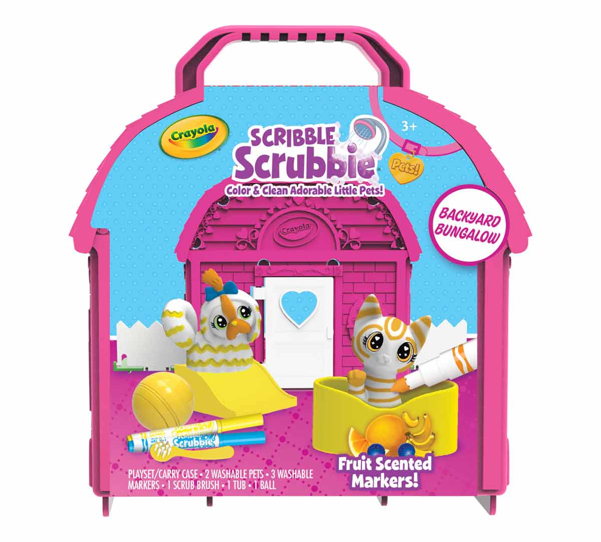 SCRIBBLE SCRUBBIE PETS BACKYARD BUNGALOW (SCENTED MARKERS)