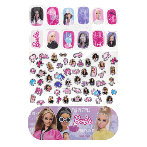 TOWNLEY GIRL BARBIE NAIL AND BODY ART STICKER SET
