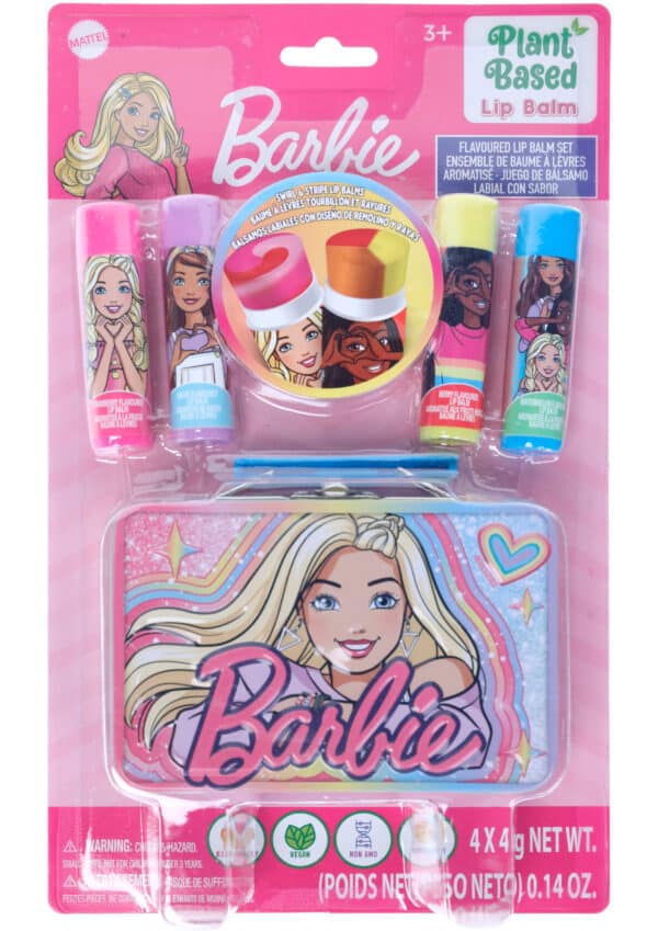 4 PK SWIRL LIP BALM WITH TIN