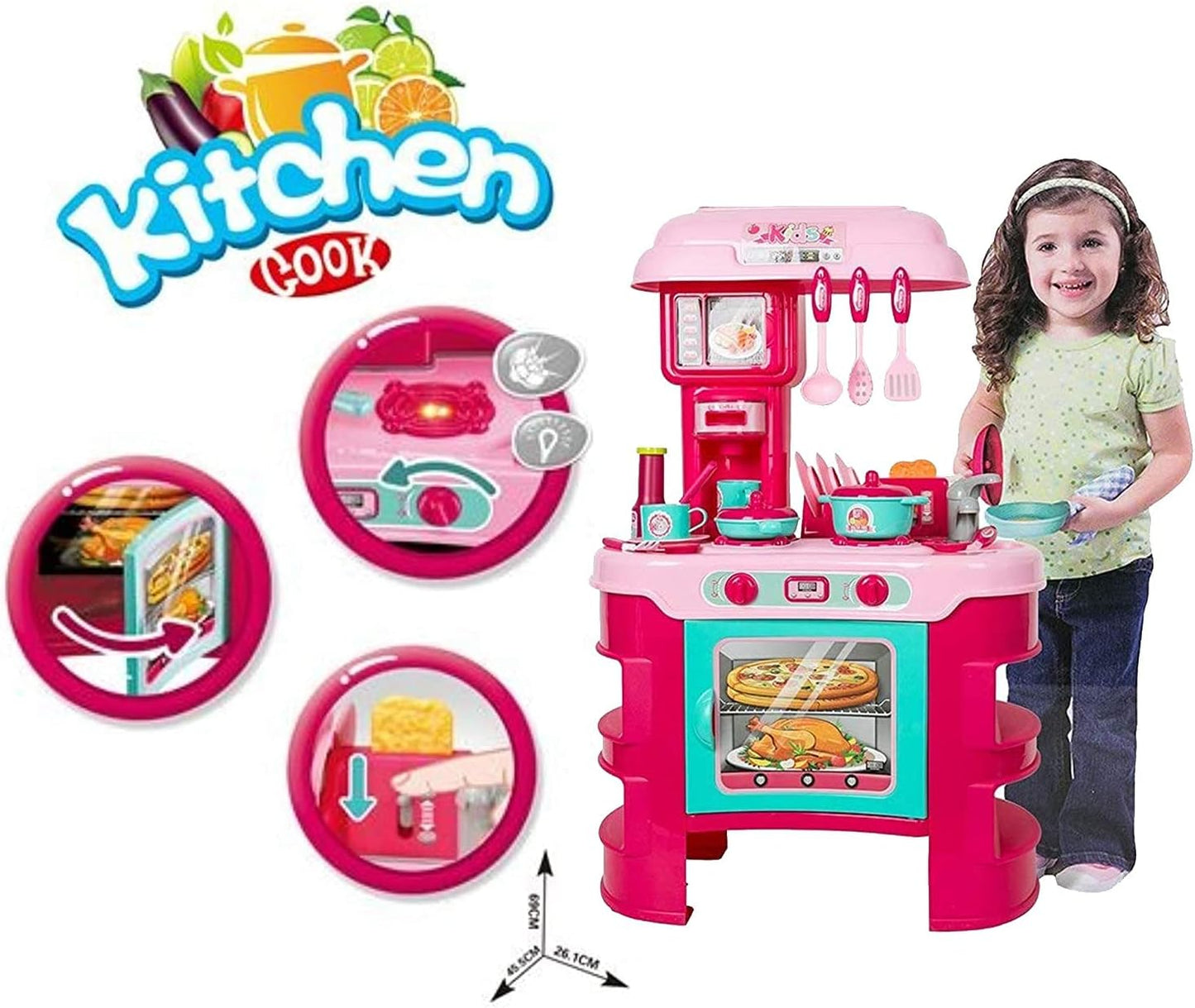 Little Chef Interactive Play Kitchen Set
