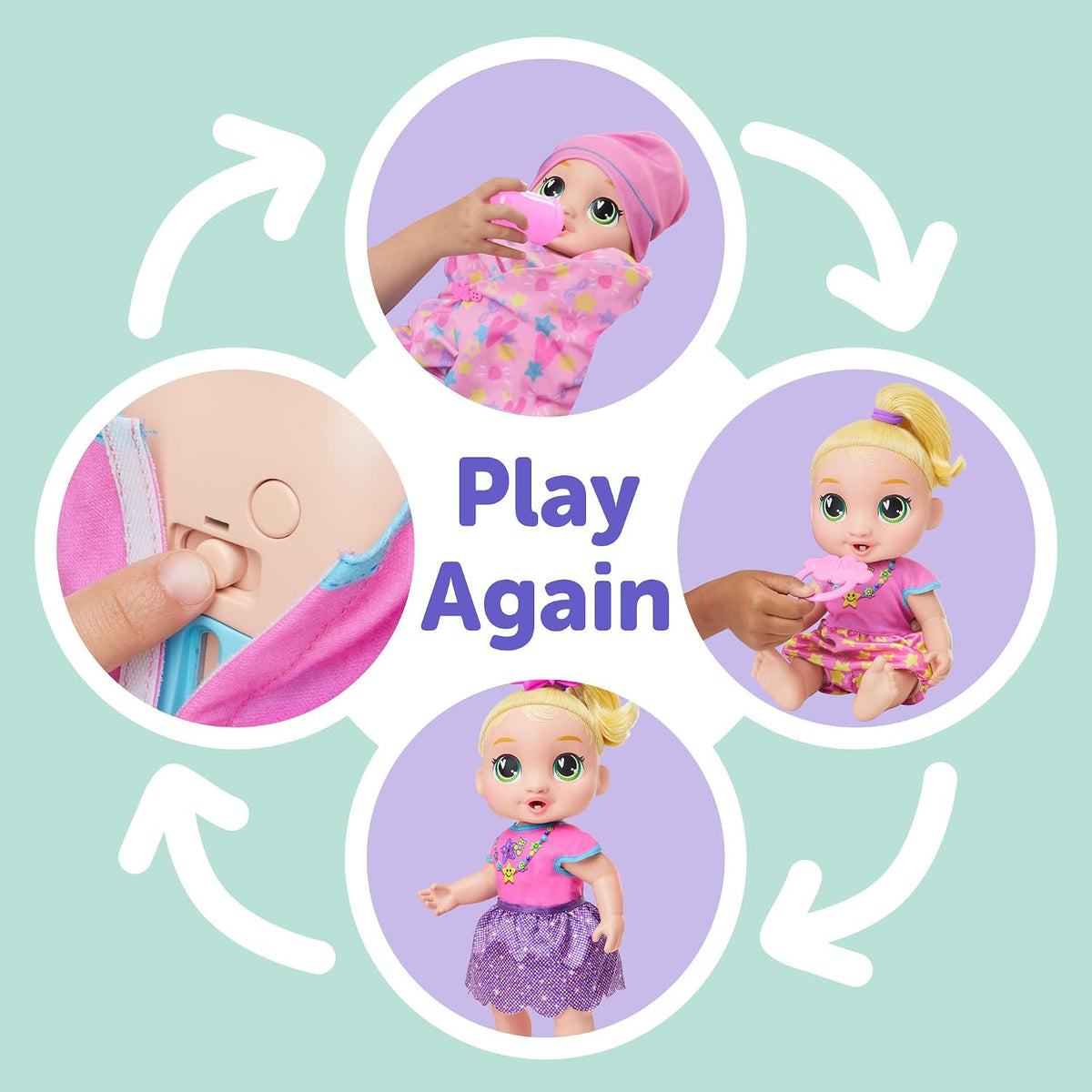 Baby Alive Baby Grows Up Lala Doll - Blonde Hair