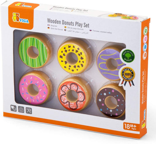 Viga - Donuts Playset - 6 Pieces