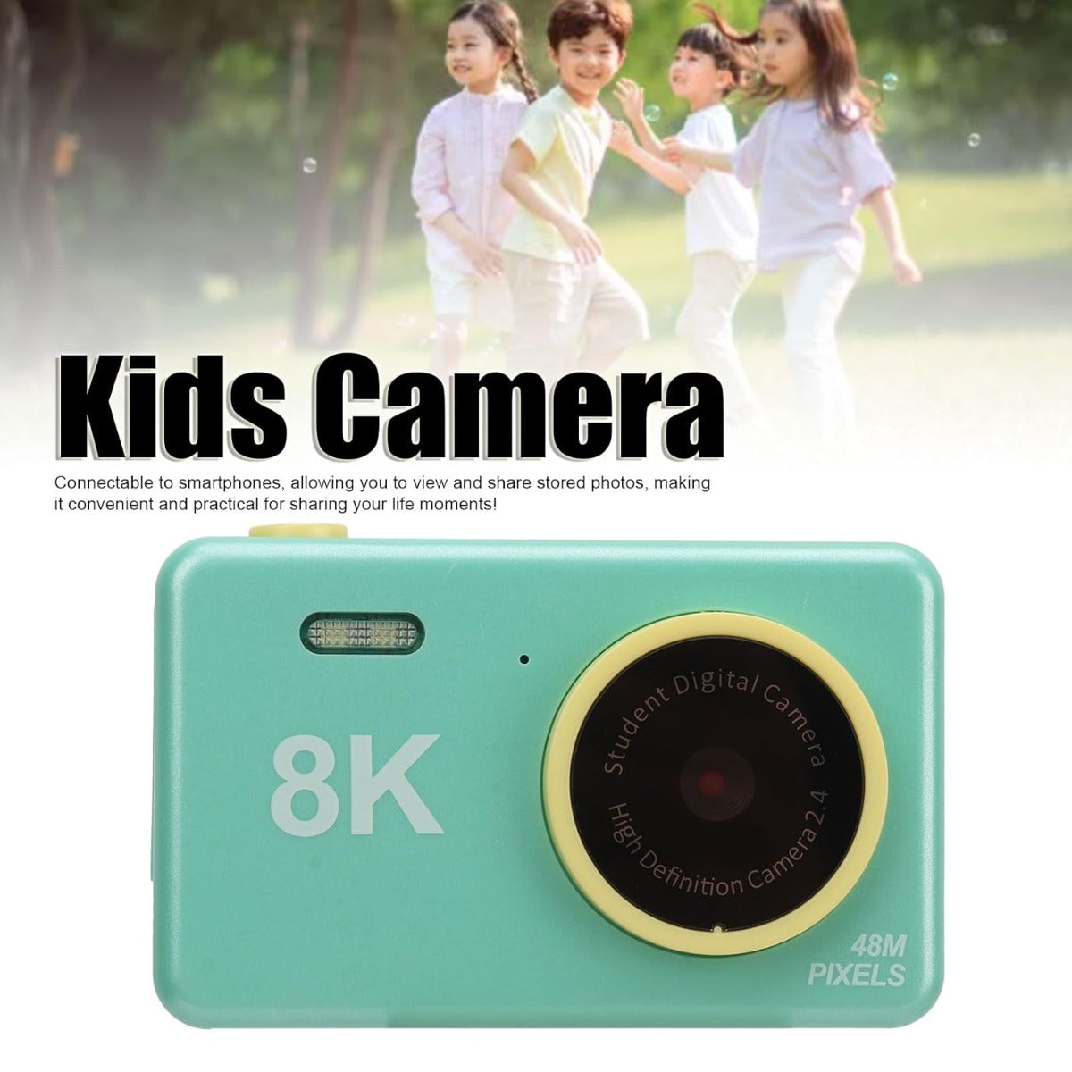 Spturn - Children's 8K Digital Camera- Green