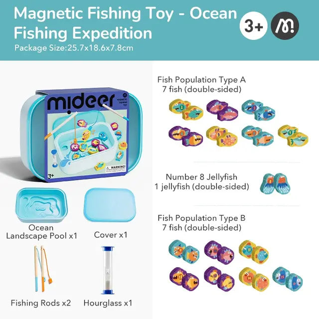 mideer Magnetic Fishing Toy - Ocean Fishing Expedition