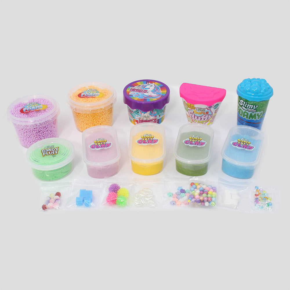 طقم سلايم حسي 10 قطع – إبداع وتحفيز الحواس