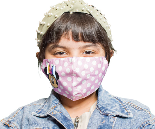 Minnie Mouse Reusable Face Mask - Pink