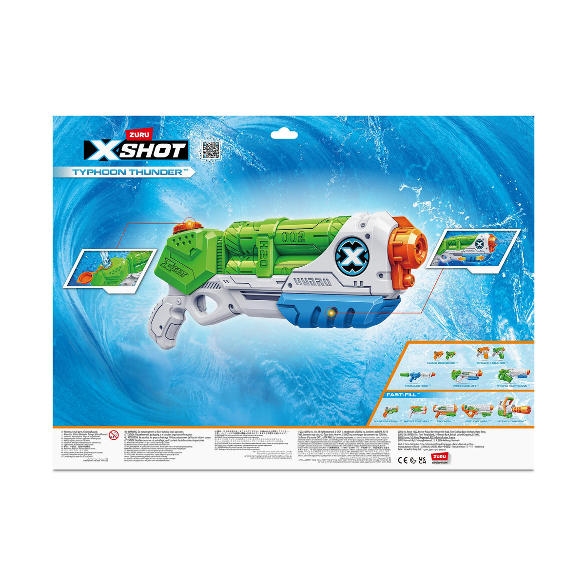 X-Shot Water Medium Typhoon Thunder 3pk