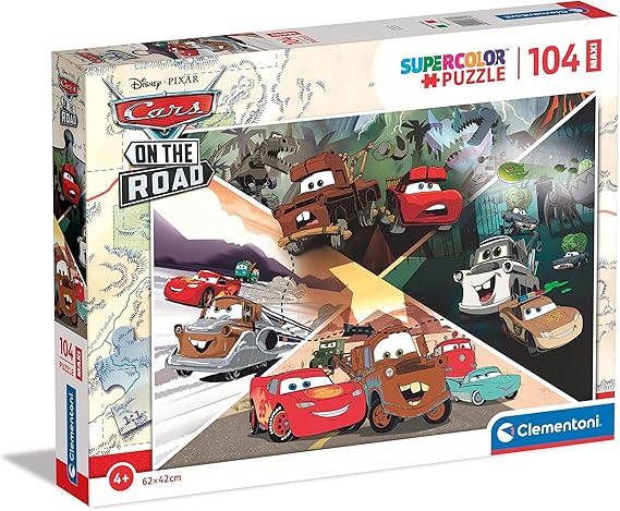 CLEMENTONI MAXI DISNEY CARS ON THE ROAD - 104 PCS PUZZLE
