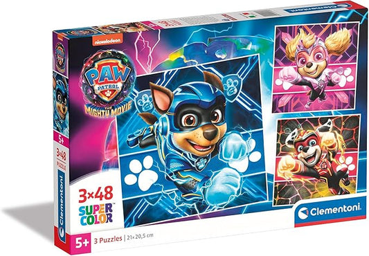CLEMENTONI PAW PATROL MIGHTY MOVIE - 3 X 48 PCS PUZZLE