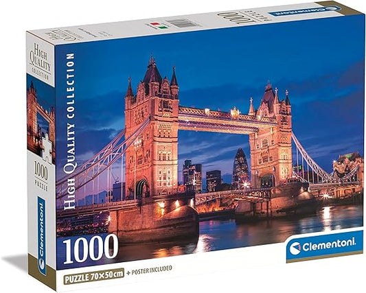 CLEMENTONI TOWER BRIDGE - 1000 PCS PUZZLE