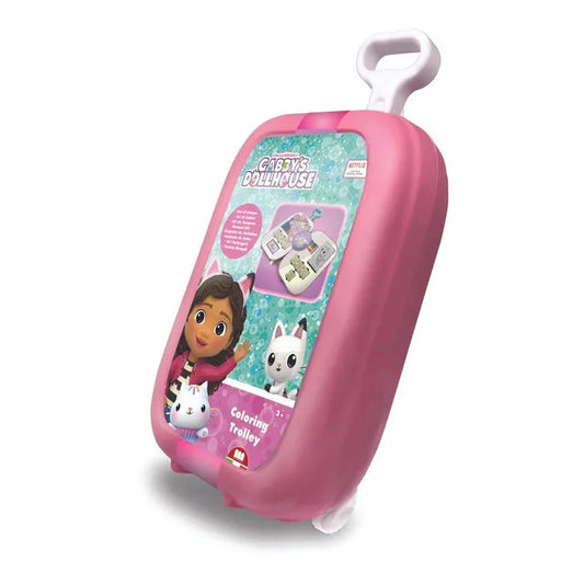 Gabbys Dollhouse Coloring Trolley Set