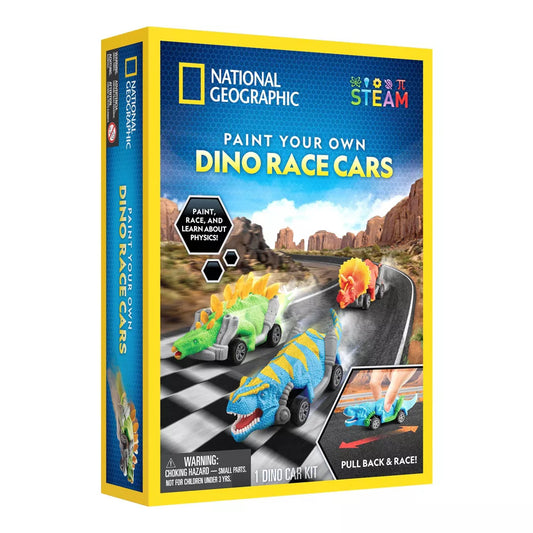 National Geographic - Paint Your Own Dino Race Cars