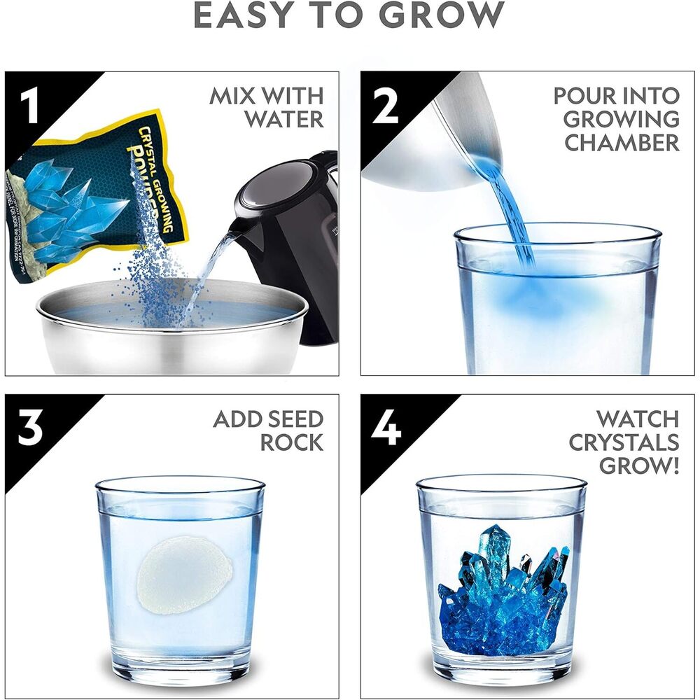 Jmw Sales - National Geographic Mega Crystal Growing Kit For Kids