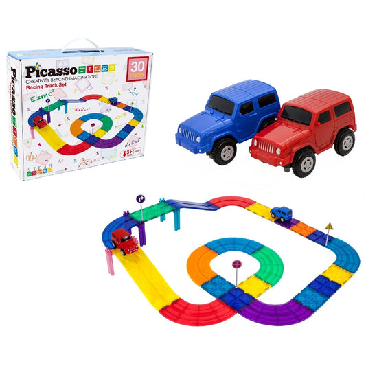 Picasso Tiles - Magnetic Race Track - 30 Pcs