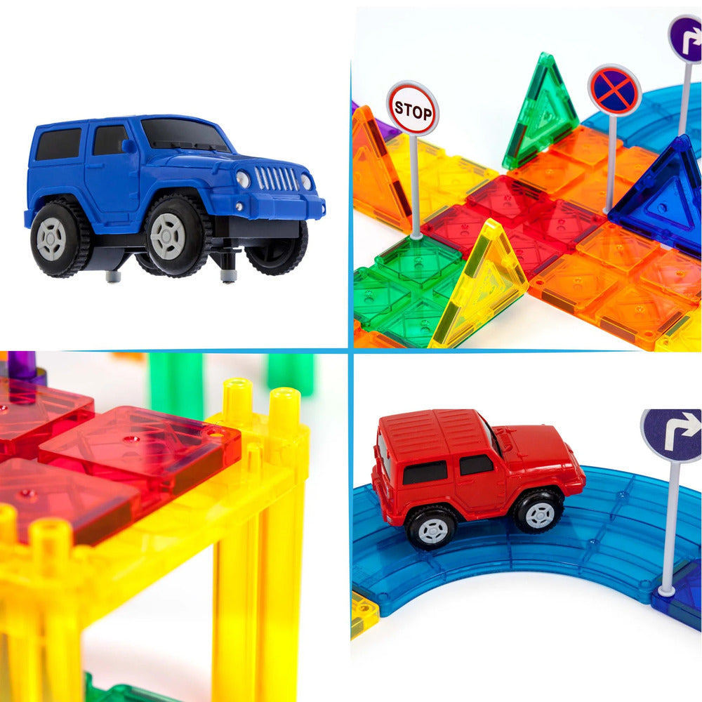 Picasso Tiles - Magnetic Race Track - 30 Pcs