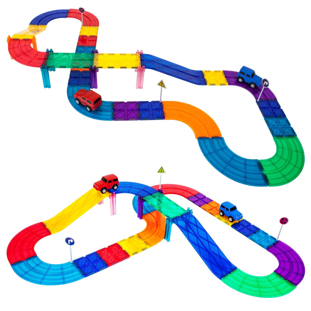 Picasso Tiles - Magnetic Race Track - 30 Pcs