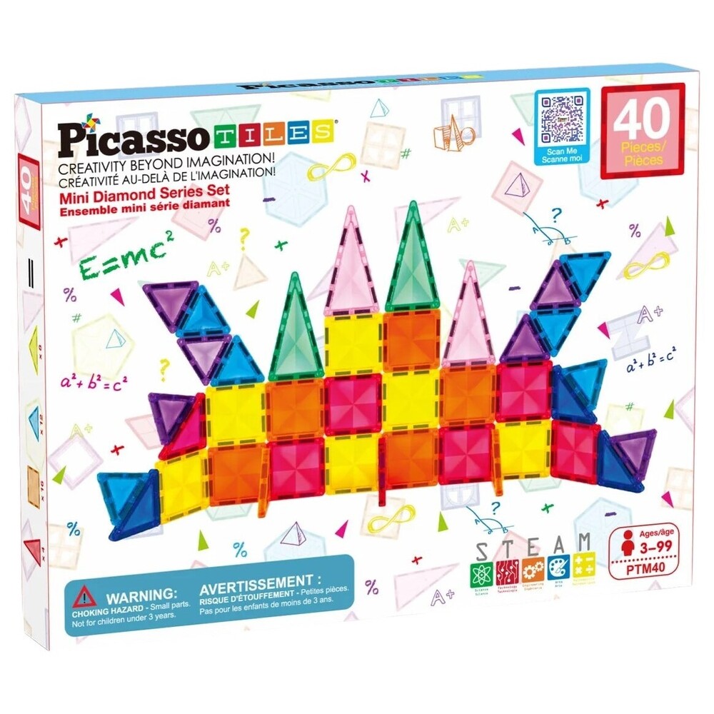 Picasso Tiles - Mag. Mini Diamnd Rocket - 40 Pcs