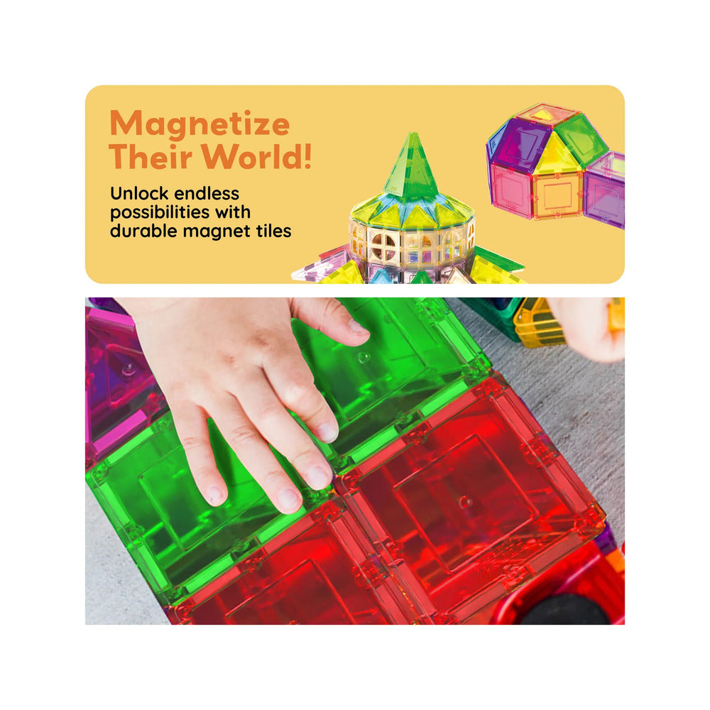 Picasso Tiles - Magnetic 3D Blocks - 61 Pcs