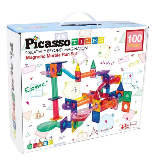 Picasso Tiles - Magnetic Marble Run - 100 Pcs