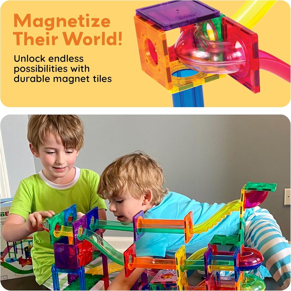 Picasso Tiles - Magnetic Marble Run - 100 Pcs