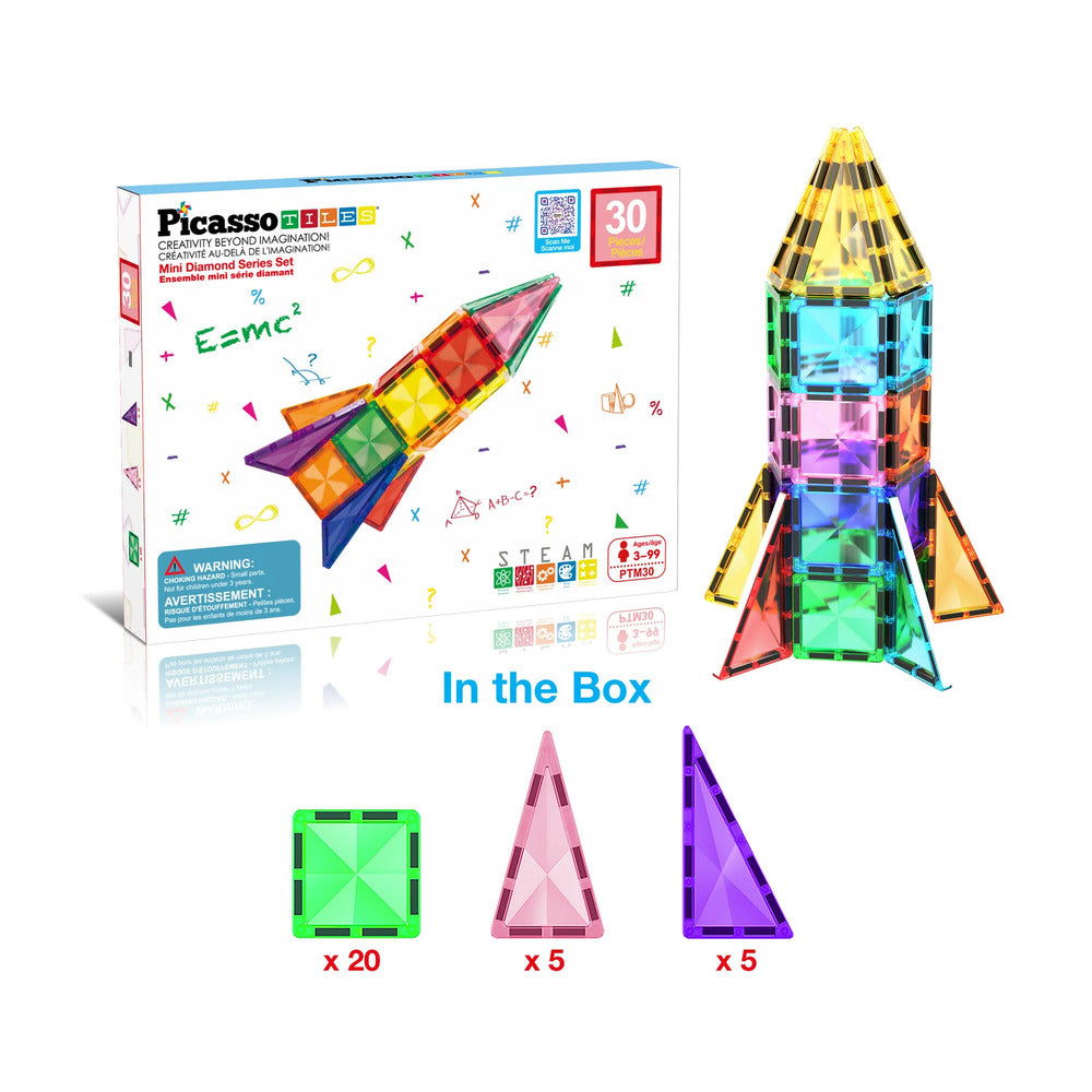 Picasso - Magnetic Mini Diamond Rocket 30 Pieces