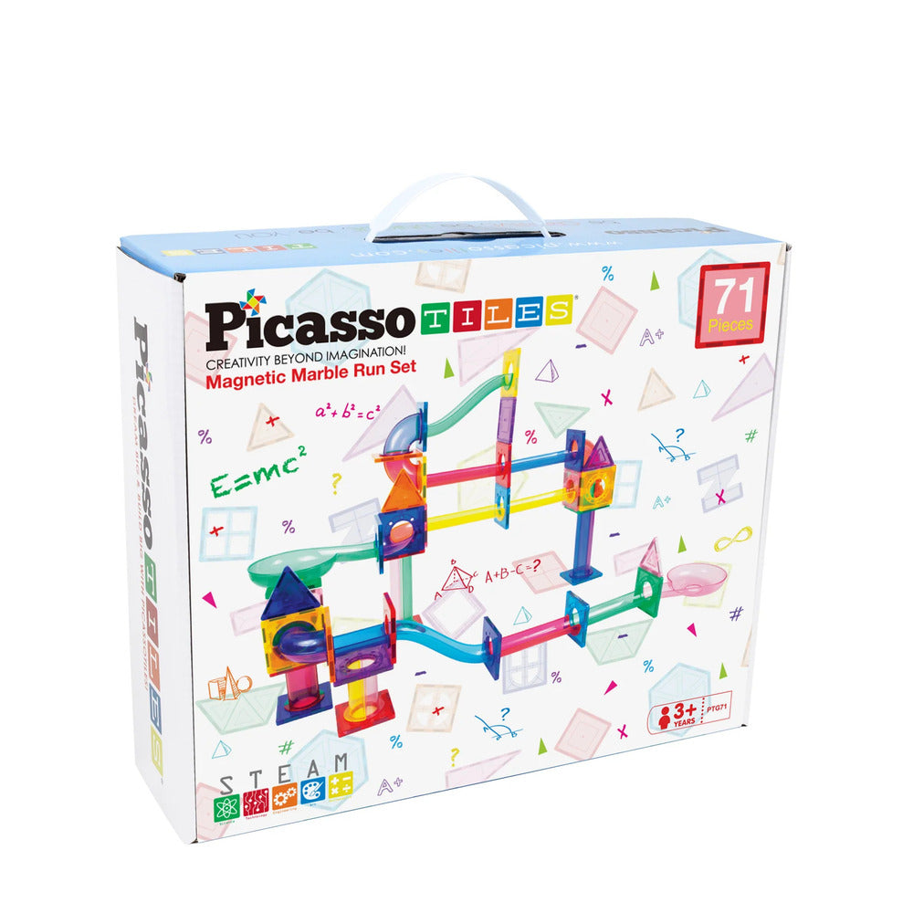 Picasso Tiles - Magnetic Marble Run - 71 Pcs