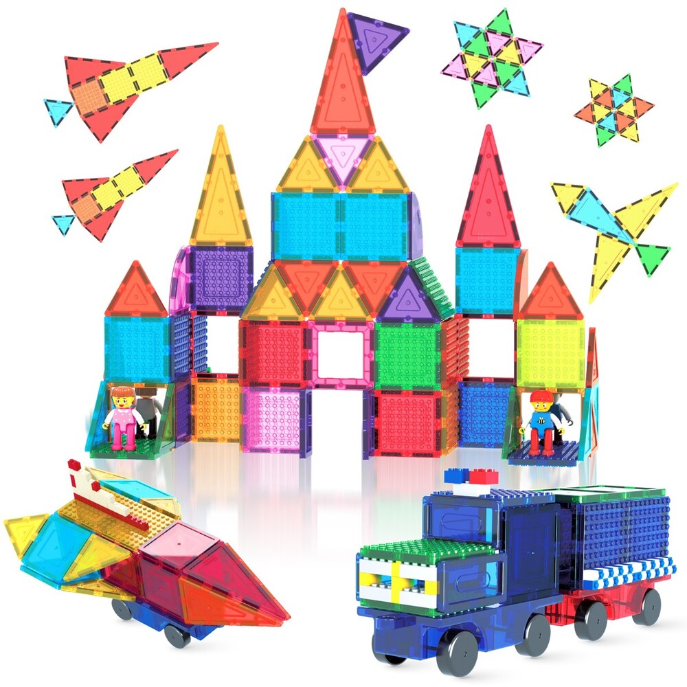 Picasso Tiles - Magnetic Bricks + Tiles - 63 Pcs