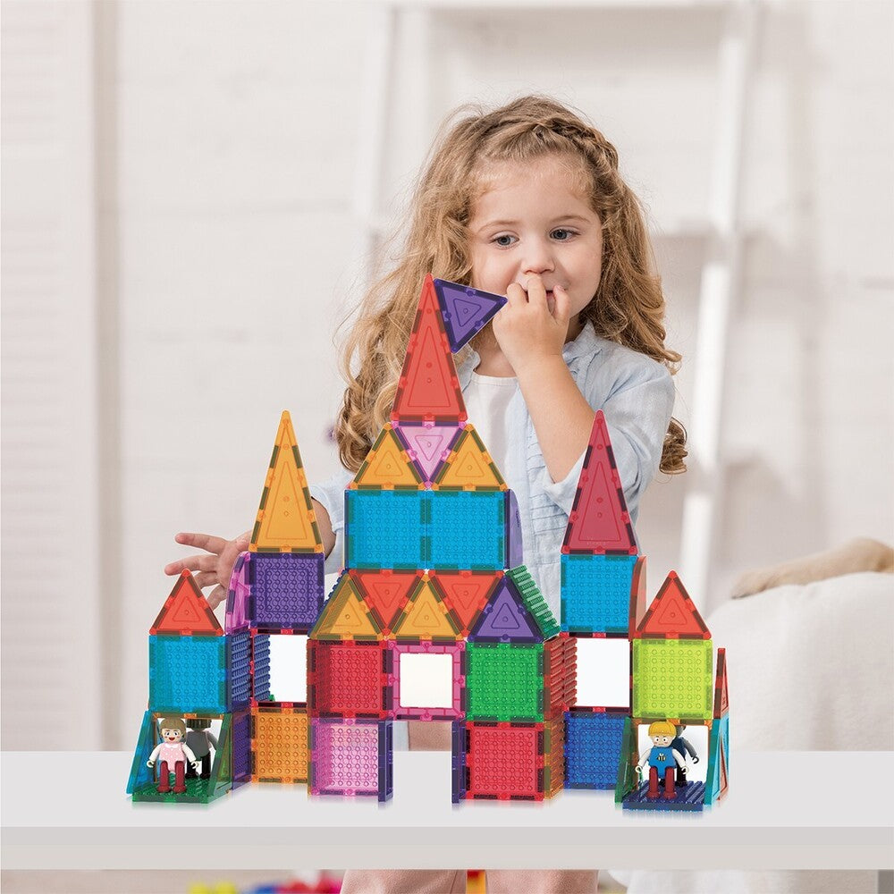 Picasso Tiles - Magnetic Bricks + Tiles - 63 Pcs
