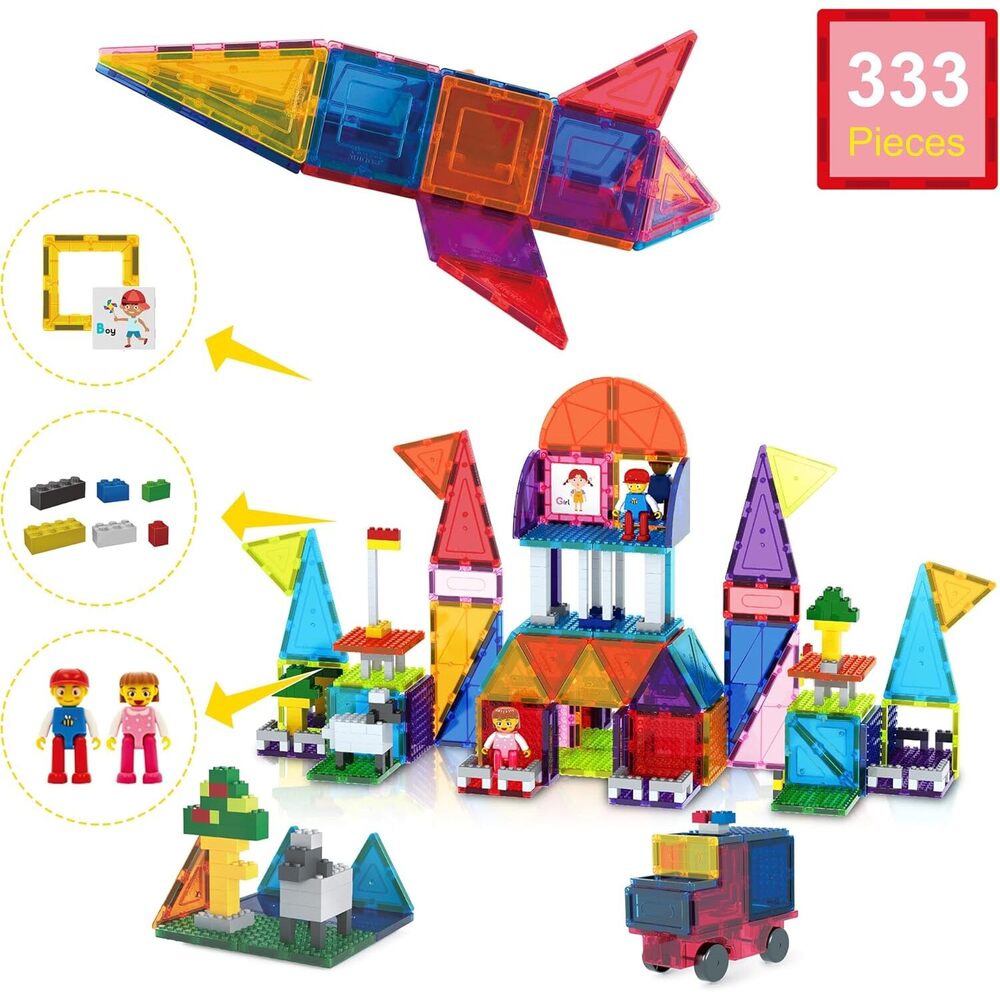 Picasso - Magnetic Bricks And Tiles 333 Pieces