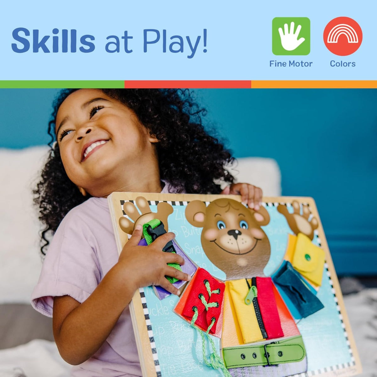 Melissa And Doug - Basic Skills Board- 6 Pieces