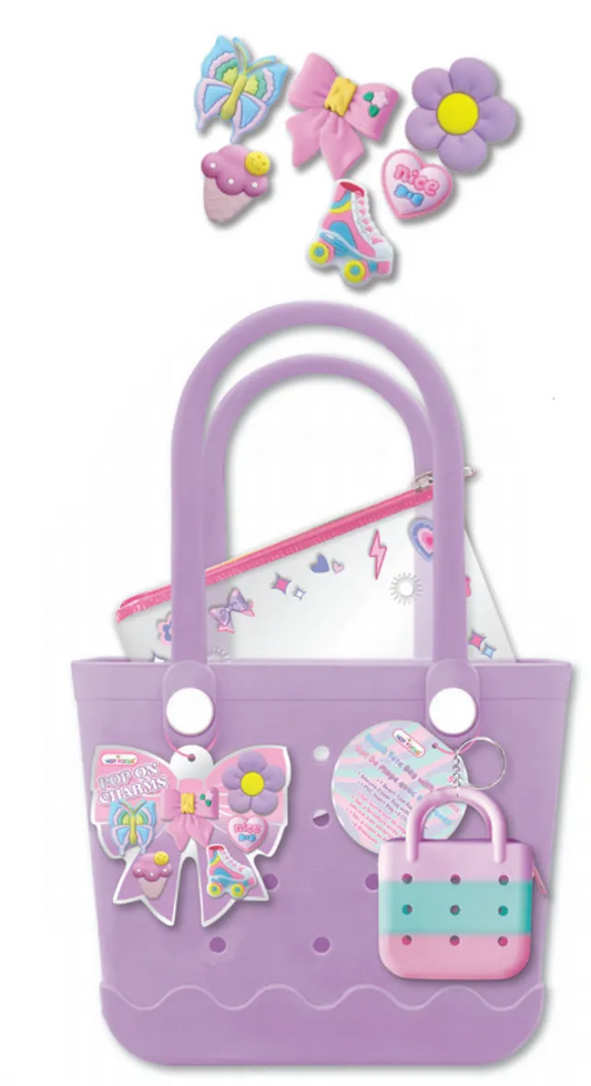 Hot Focus Beach Tote Bag with Charms â€“ Bowtiful