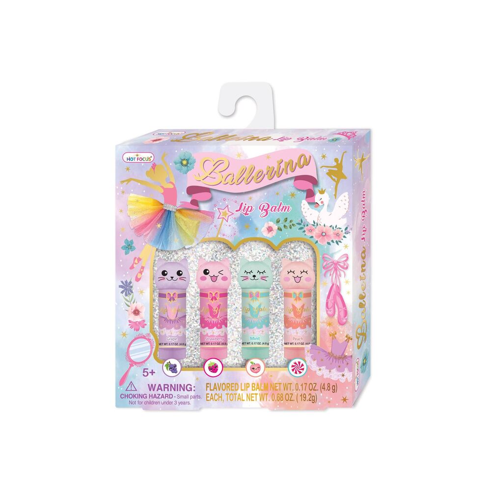 Hot Focus Critter Lip Balm Ballerina Beauties Set