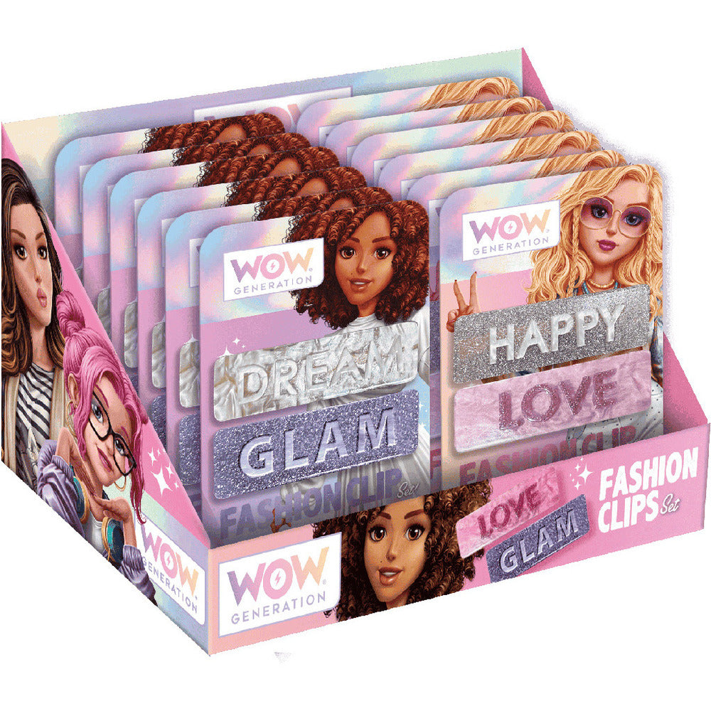 Wow Generation - Hair Clips With Message