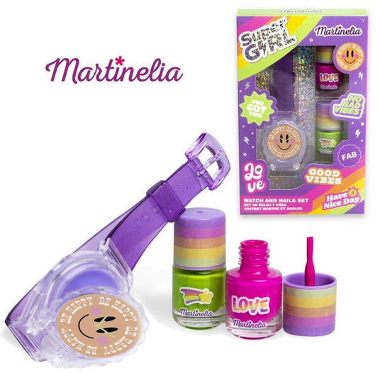 MARTINELIA SUPER GIRL WATCH & NAILS SET