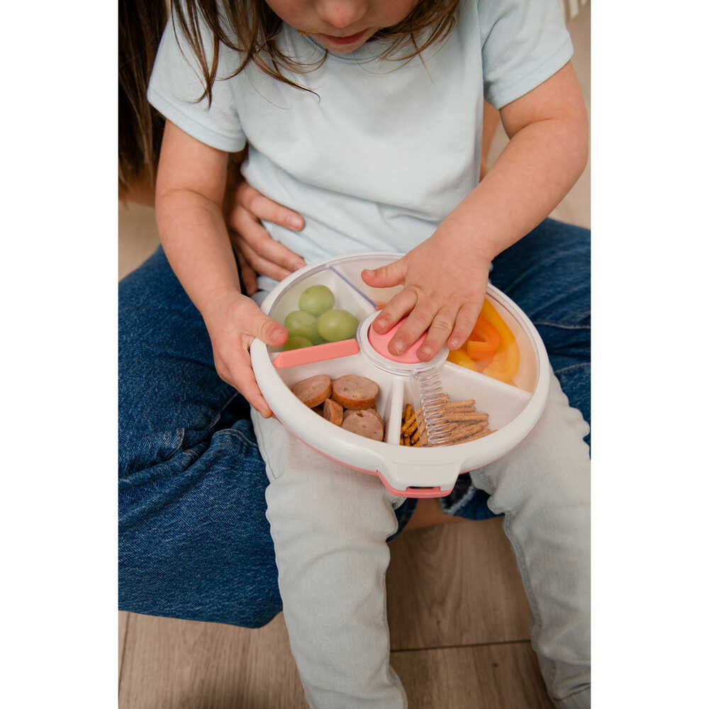 Gobe - Large Snack Spinner - Coral