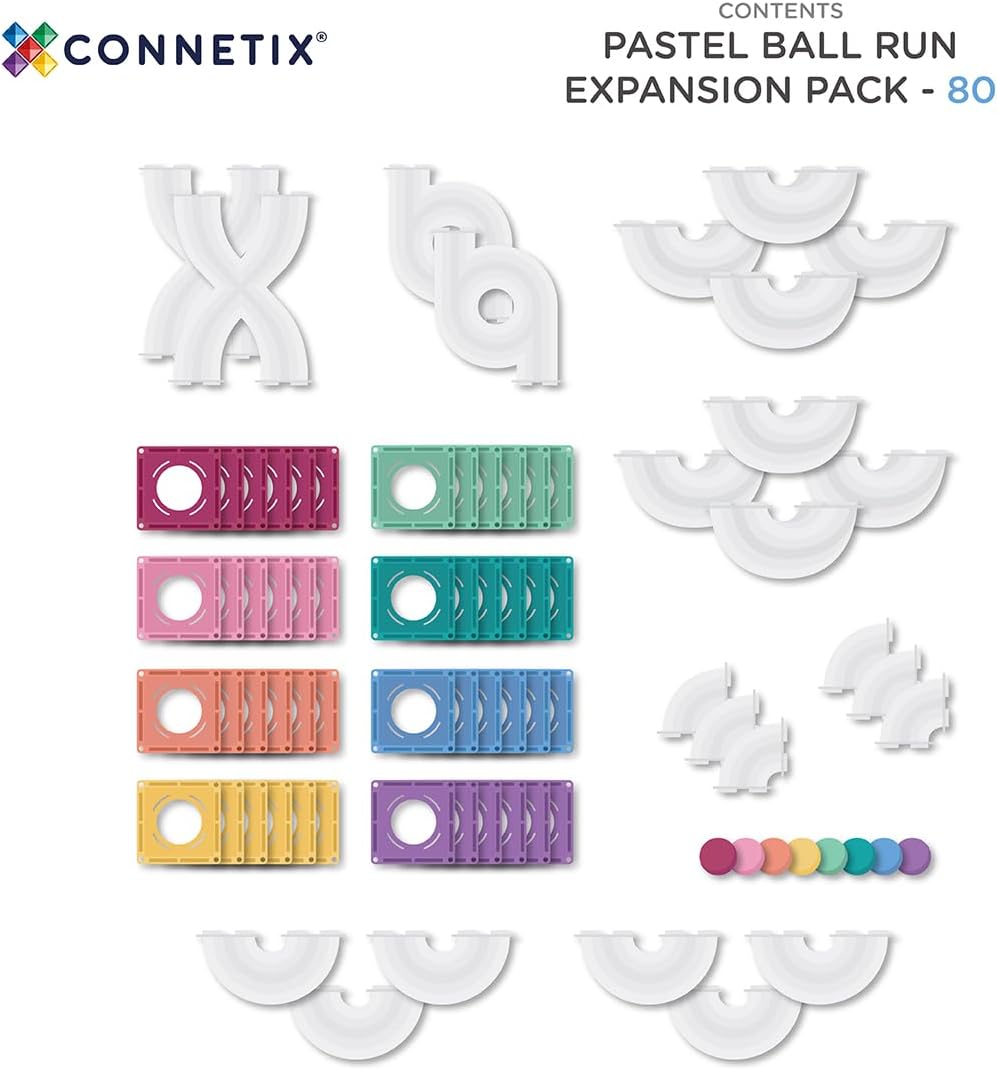 80 pc Pastel Ball Run Expansion Pack