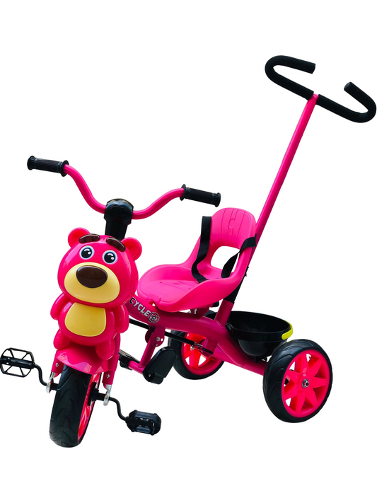 TOBBI KIDS TRICYCLE WITH SOUND AND LIGHT -PINK