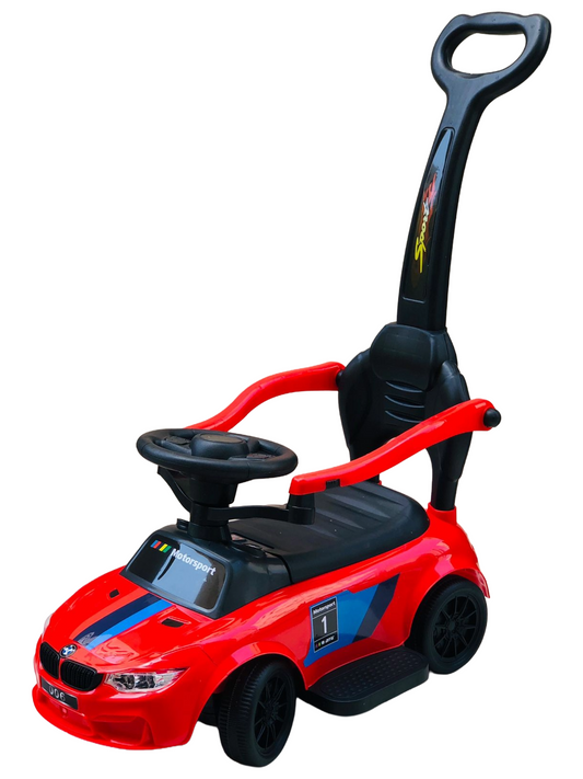 TOBBI KIDS RIDE ON PUSHING CAR WITH LIGHT AND MUSIC - RED
