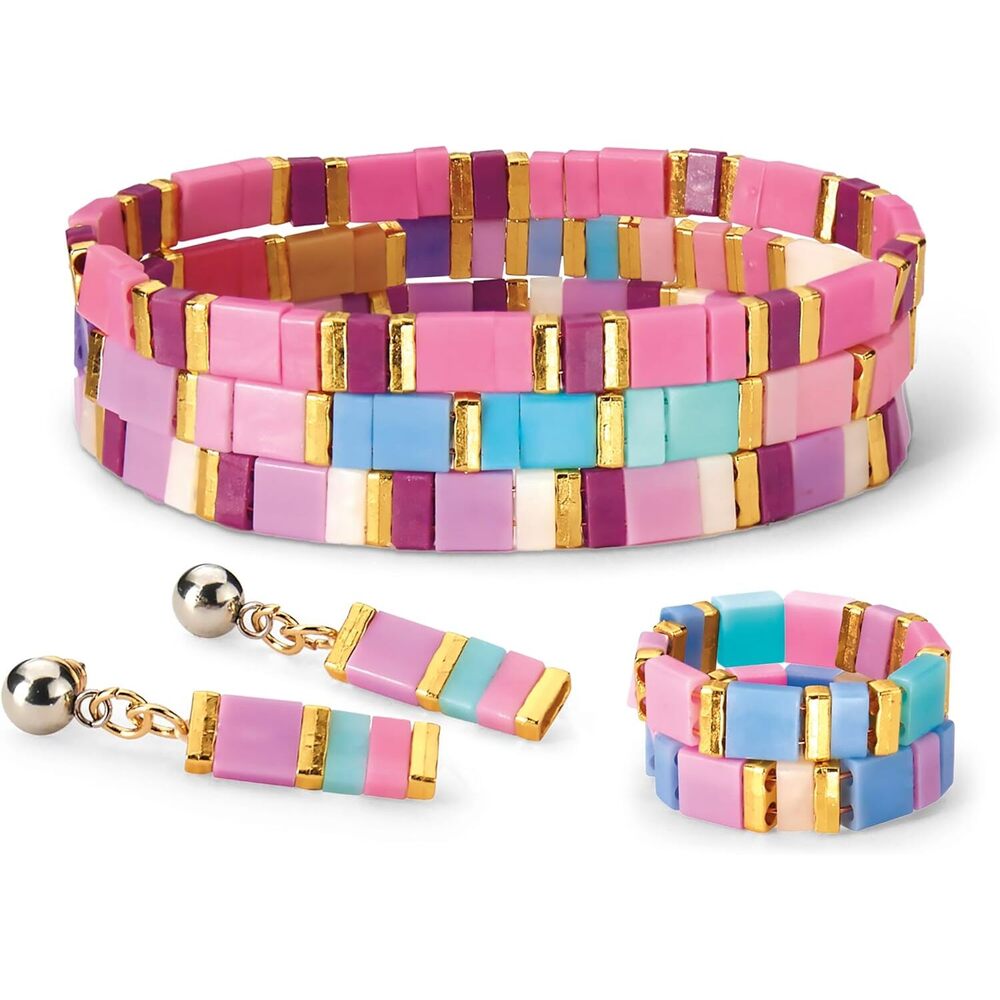 Cra-Z-Art - Dots And Dashes Tila Bead Bracelet Studio
