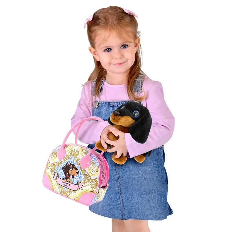 Funville - Daschund Puppy With Carry Case