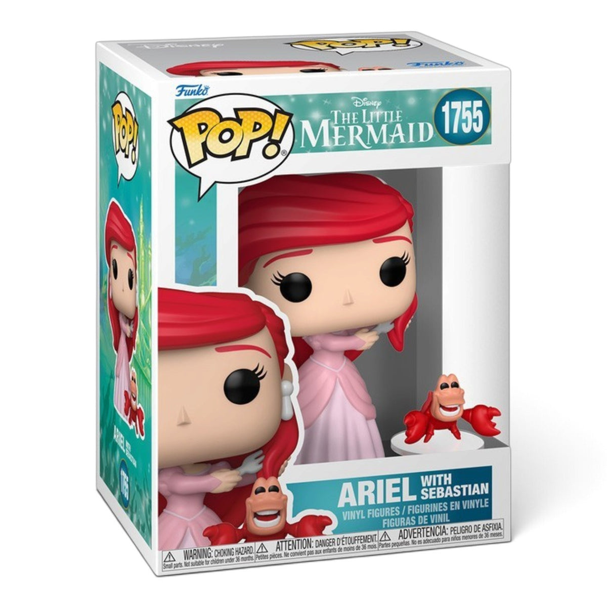 FUNKO POP- DISNEY- THE LITTLE MERMAID ARIEL WITH SEBASTIAN (S3)