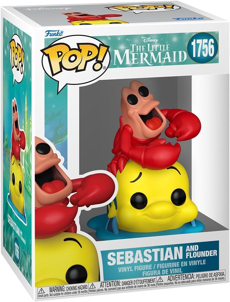 FUNKO POP- DISNEY- THE LITTLE MERMAID SEBASTIAN & FLOUNDER